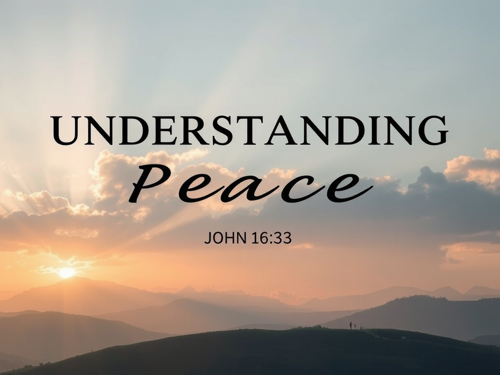 Understanding Peace in John 16:33